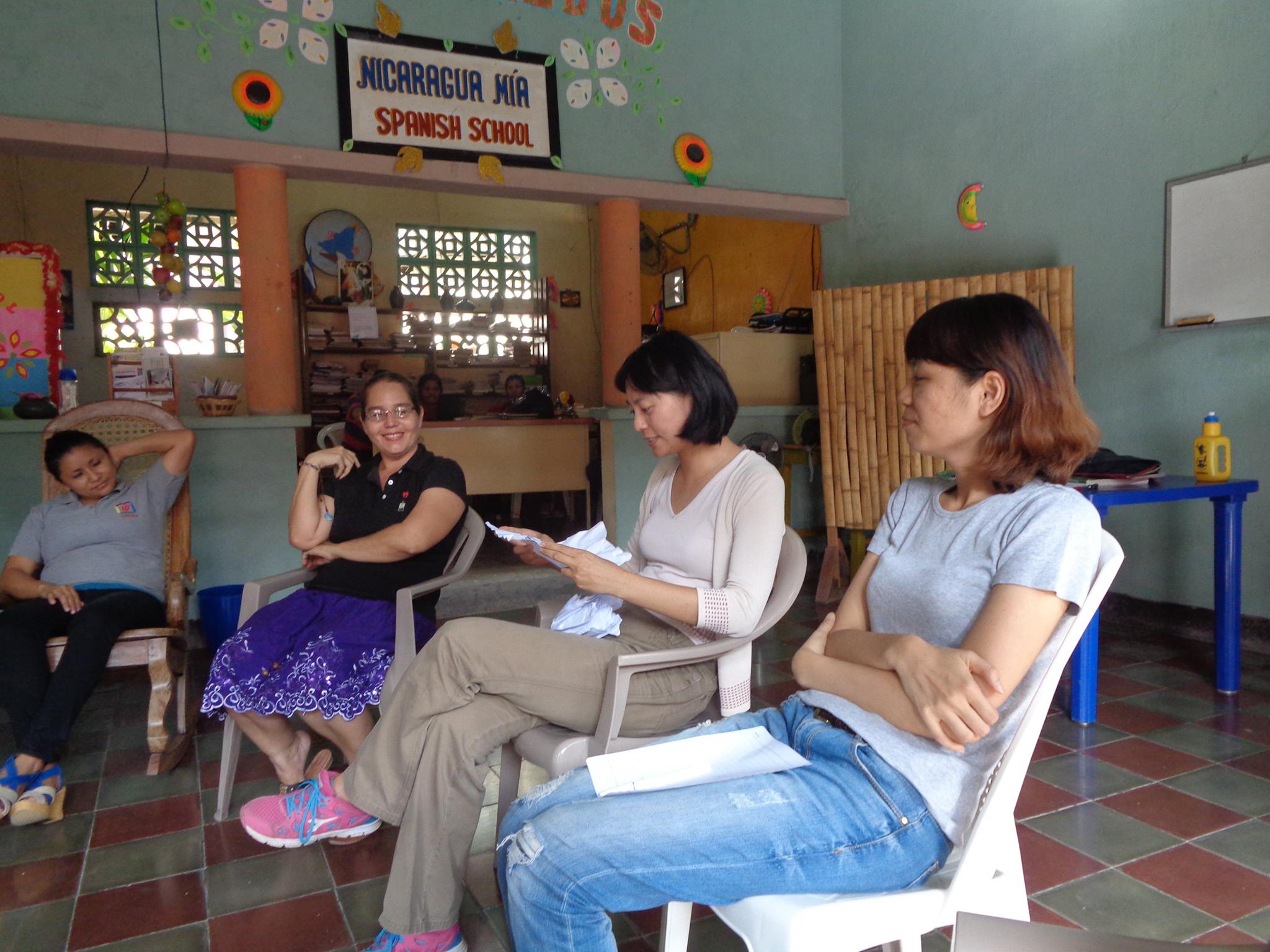 Estudiantes en clase